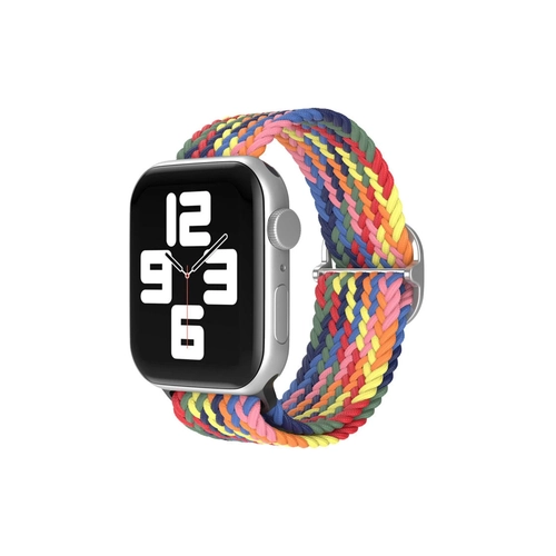 Newface Apple Watch 38mm Star Kordon - Siyah-Krmz-Sar