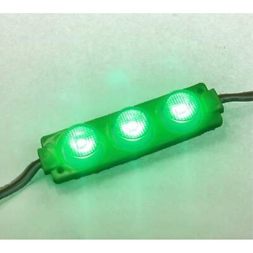 3W Mercekli Modl 3'l Led - Yeil 12V
