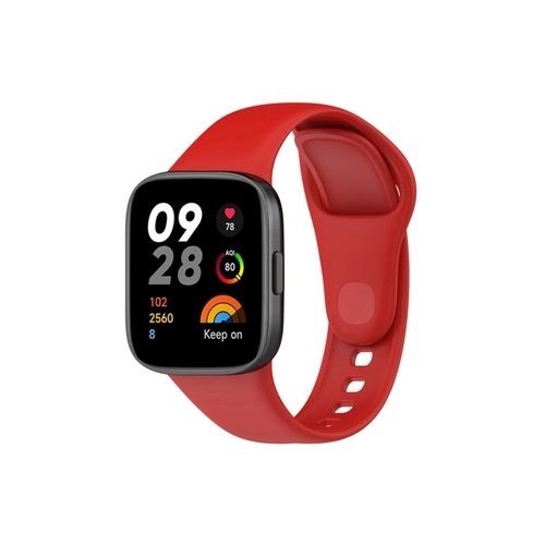 Newface Xiaomi Redmi Watch 3 Klasik Kordon - Krmz