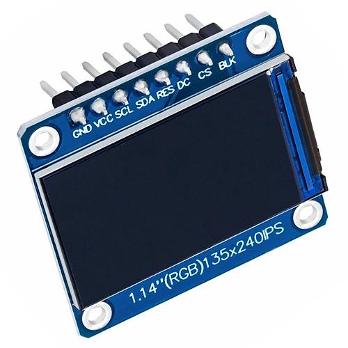 1.14 inch ST7789V Chip 135240 RGB TFT IPS 8 Pin LCD Ekran Modl
