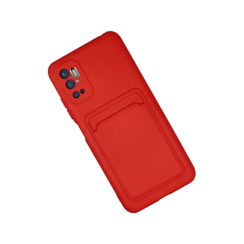 Newface Xiaomi Redmi Note 11 SE Klf Kelvin Kartvizitli Silikon - Krmz