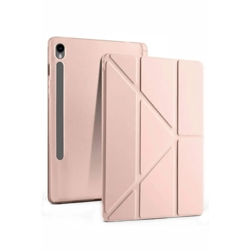 Newface Samsung Galaxy Tab S10 FE Plus 13.1 Kalemlikli Mars Tablet Klf - Rose Gold