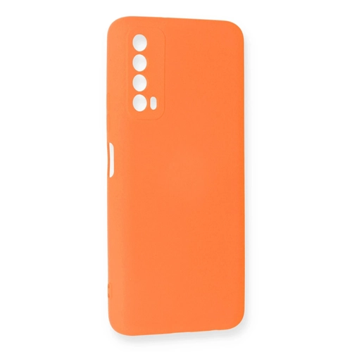 Newface Huawei P Smart 2021 Klf Nano ii Kadife Silikon - Turuncu