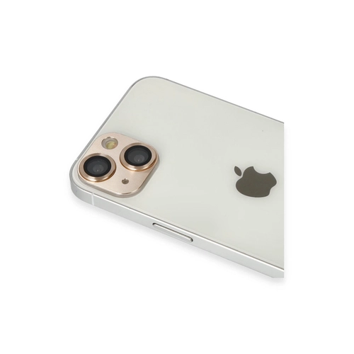Newface iPhone 13 Pers Alminyum Kamera Lens - Gold