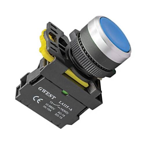 Gwest A5-21 22mm Mavi Yayl Buton 1NO
