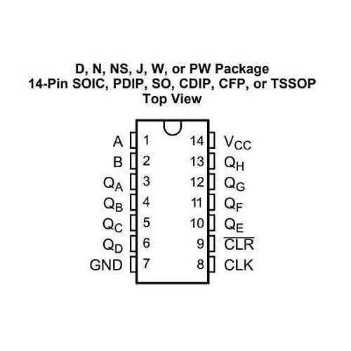 74HC164 SMD Entegre