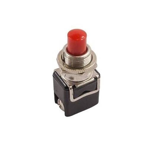 PBS-13B 12mm Yayl Push Buton - Krmz