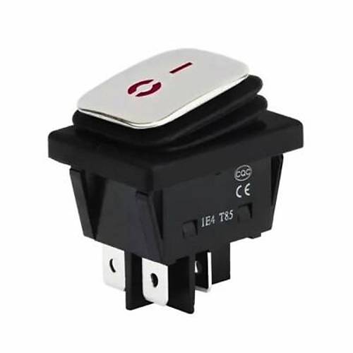KCD4 Su Geirmez 20A Ikl ON-OFF Anahtar 4 Pin - Krmz