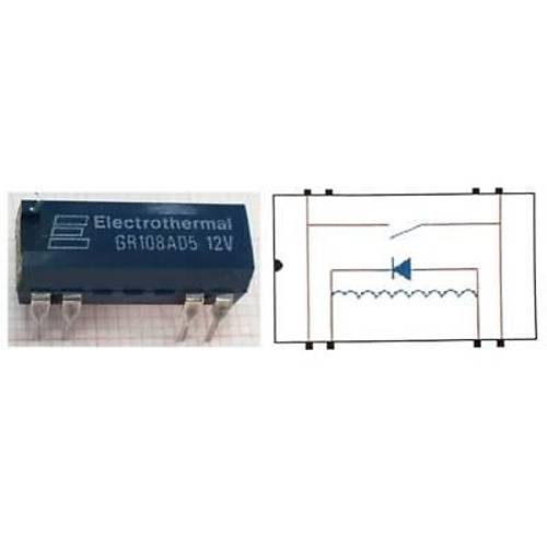 GR108AD5 12V Reed Rle Tek Kontak N/O 12VDC 0.5A