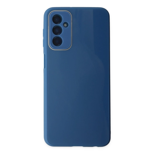 Newface Samsung Galaxy M23 Klf Glass Kapak - Mavi