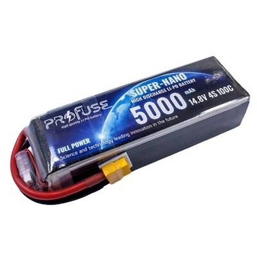 14,8V 4S 5000mAh 100C Lipo Batarya