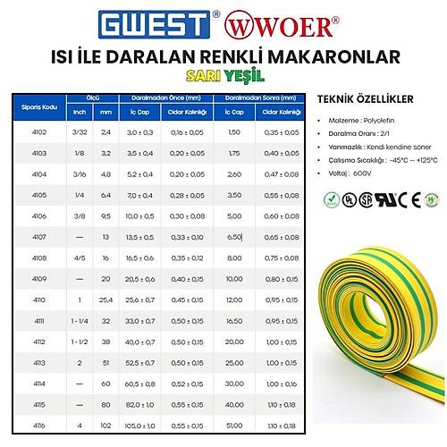 Gwest Woer Is le Daralan Makaron Sar-Yeil 3.2mm 200 Metre