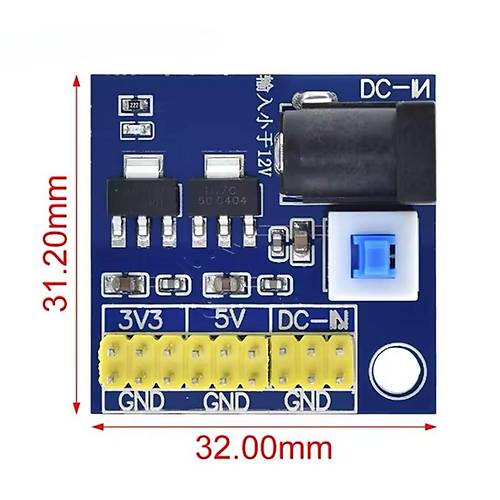 5V 3.3V - 2 kl Voltaj Drc G Kayna Modl Giri 12V