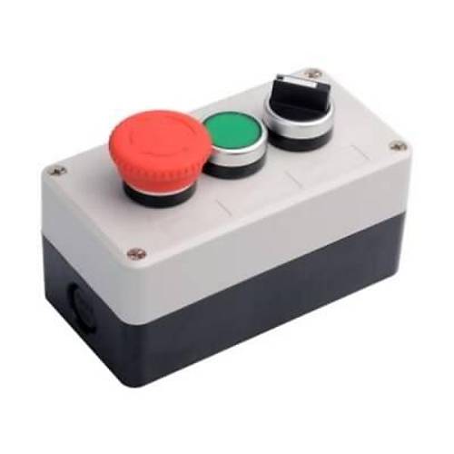 Acil Stop - Mandal Switch ve Tekli Yeil Push Buton Kutusu