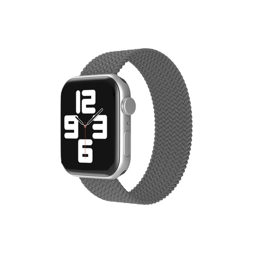 Newface Apple Watch 38mm Ayarl Solo Silikon Kordon - Gri