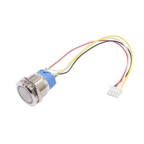 22mm Dz Yayl Mavi Ikl Metal Buton - Kablolu