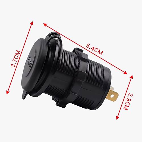 IC-266C-1 Pano Tip kili USB 4.2A Mavi Ledli Soket