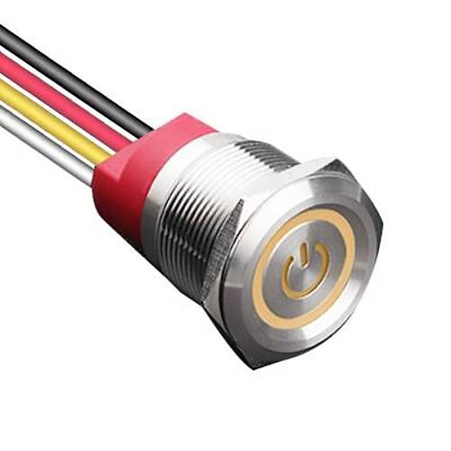WD22T-P1-EC 22mm Dokunmatik Touch Metal Buton - Sar