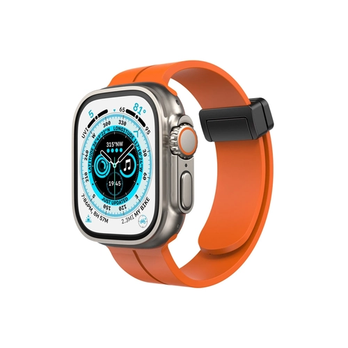 Newface Apple Watch 38mm KR412 Elegance Stylsh Kordon - Turuncu