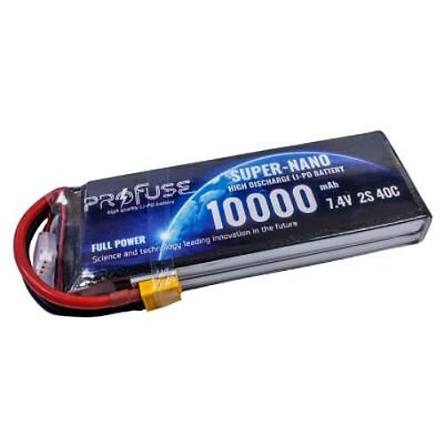 7,4V 2S 10000mAh 40C Lipo Batarya