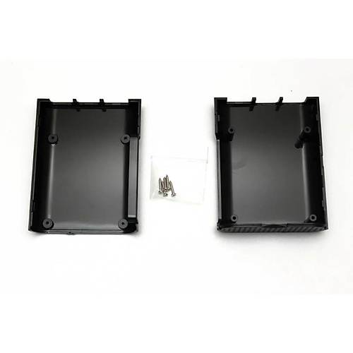 Raspberry Pi 4 Oval Siyah Muhafaza Kutusu