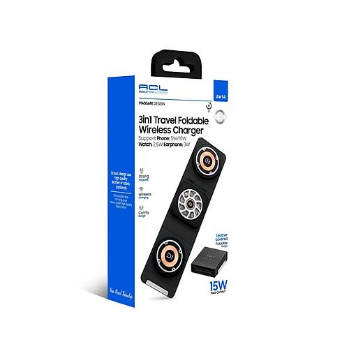 AW14 3in1, 15 Watt Katlanabilir Wireless arj Stand