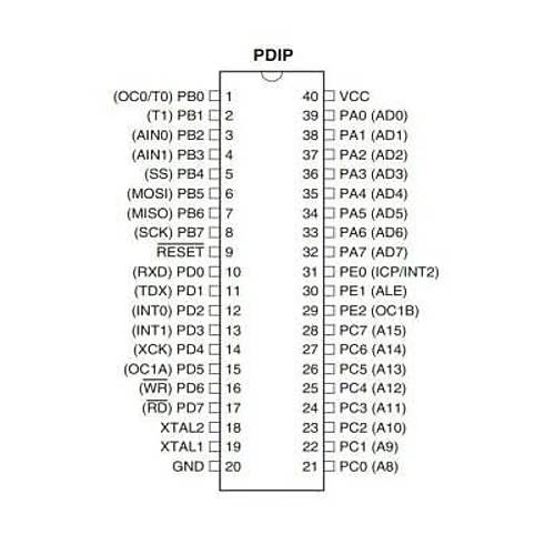 ATMEGA8515-16PU DIP-40 16MHz Mikrodenetleyici