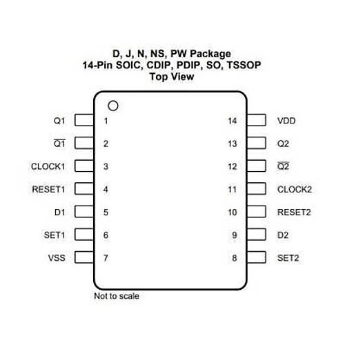 CD4013 DIP14 Entegre