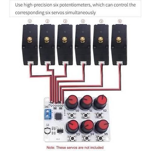 6 Kanal Potansiyometreli Servo Motor Kontrol Kart