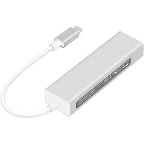 Type-C Hub 3 Port USB 3.0 oklayc + 1000 Mpbs Ethernet evirici