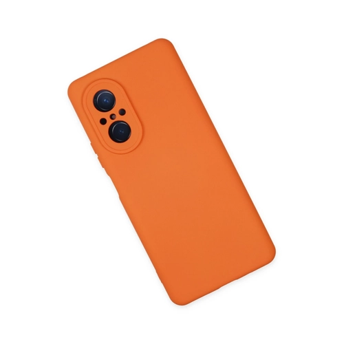 Newface Huawei Nova 9 SE Klf Nano ii Kadife Silikon - Turuncu