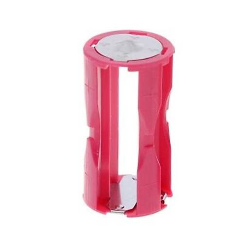 4'l AAA Pil Yuvas - 1.5V Paralel C-Tip Pil Dntrc Pembe