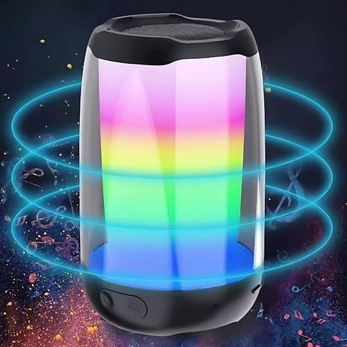 Divex Pluse 4 Mini Tanabilir RGB Ledli Siyah Bluetooth Hoparlr DM-90