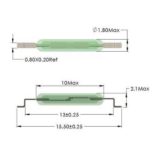 10mm Smd Reed Rle - Reed Contact