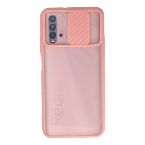 Newface Xiaomi Redmi 9T Klf Palm Buzlu Kamera Srgl Silikon - Pembe