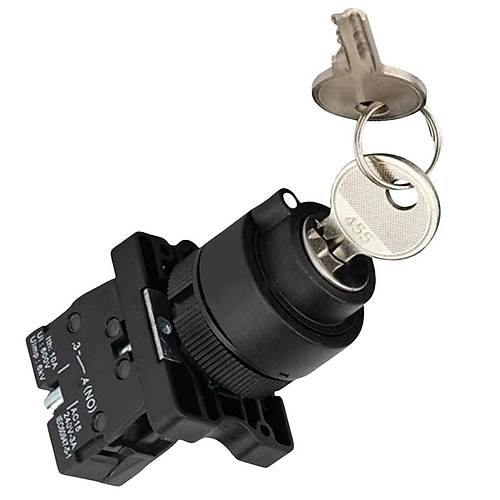 LAY5-EG21 22mm Anahtarl Switch Kalc 0-1 (1NO)