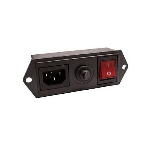 10A Akm Korumal Kulakl Erkek Power Soketi - Ikl Anahtarl