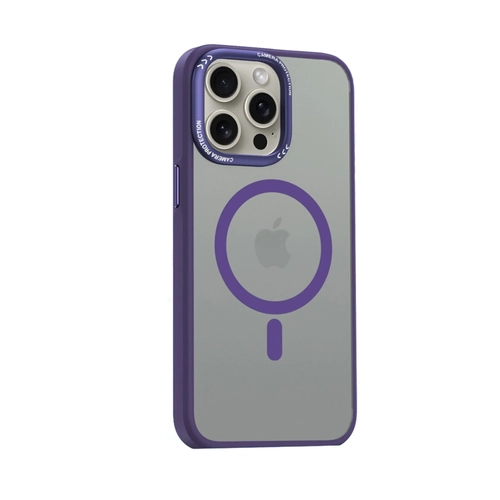 Movenchy iPhone 14 Pro Max Klf Radyant Magsafe Kapak - Derin Mor