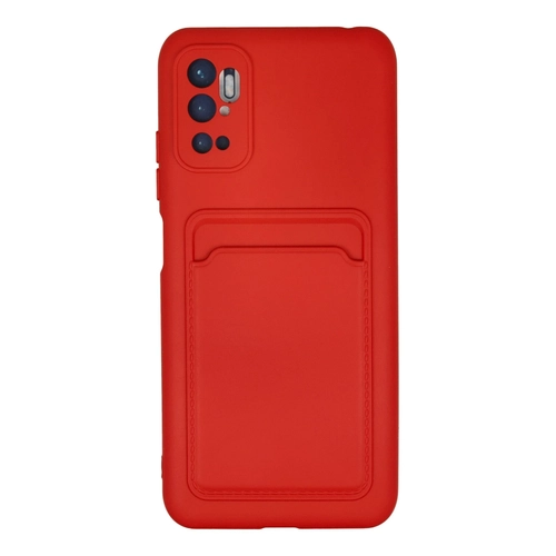 Newface Xiaomi Redmi Note 11 SE Klf Kelvin Kartvizitli Silikon - Krmz