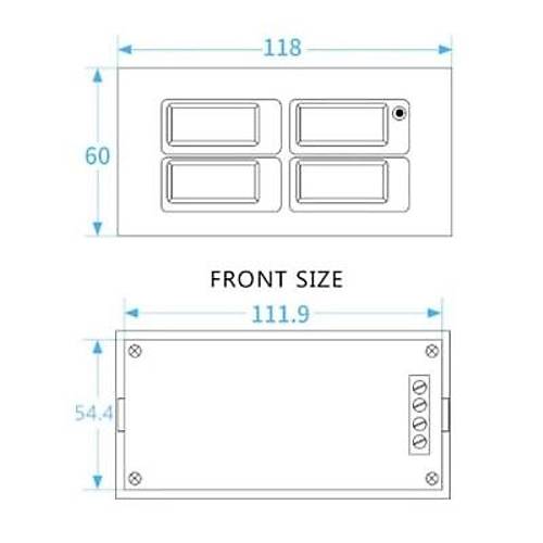 PZEM-004 100A AC Dijital G Monitr + Ayrlabilir CT + USB