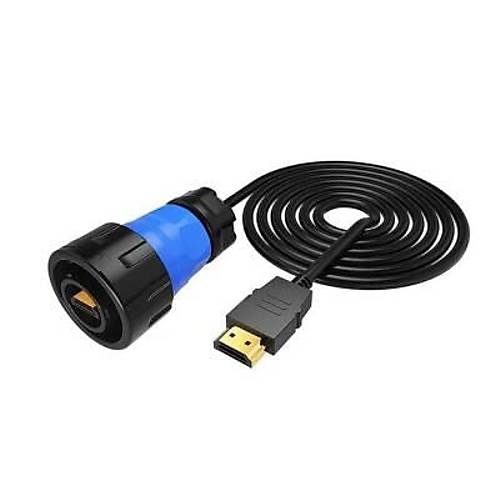 YM24-HDMI-MP-MP-3M-001 Su Geirmez HDMI Konnektr - Erkek