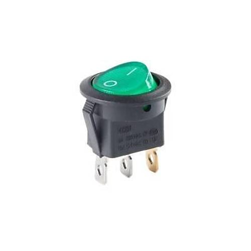 KCD1 Siyah Yeil Ikl On/Off Anahtar 3 Pin