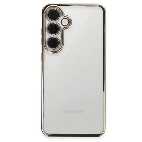 Newface Samsung Galaxy S24 FE Klf Razer Lensli Silikon - Titanyum Gri
