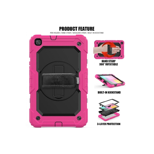 Newface Samsung Galaxy T290 Tab A 8 Klf Pars Tablet Kapak - Pembe