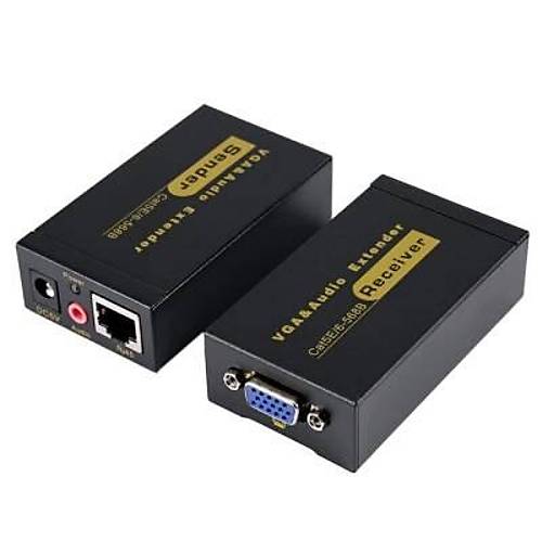 100m VGA Extender - VGA RJ45 Cat5E/6 zerinden Sinyal Uzatc