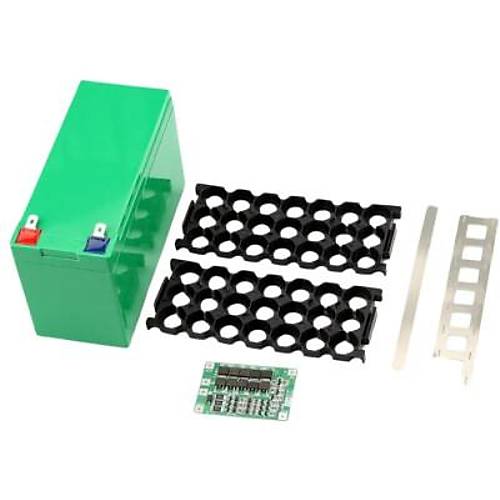 Li-ion 18650 3S 7P 12V 21'li Ak Kutusu Seti - Yeil