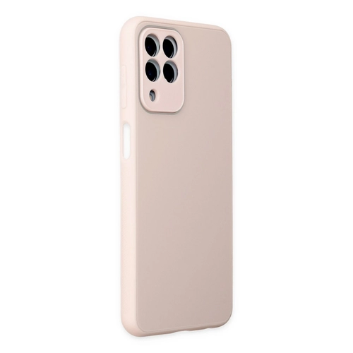 Newface Samsung Galaxy M33 Klf Glass Kapak - Pembe
