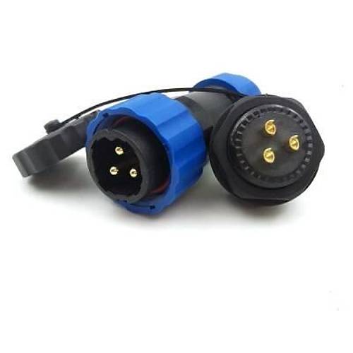 SD20 3 Pin 20mm Su Ge�irmez Konnekt�r Tak�m� - Panel Tipi