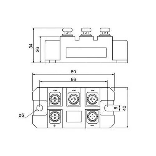 MDQ50-16 50A 1600V Tek Faz Kpr Diyot