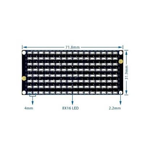 8x16 I2C Dot Matrix Led Modülü